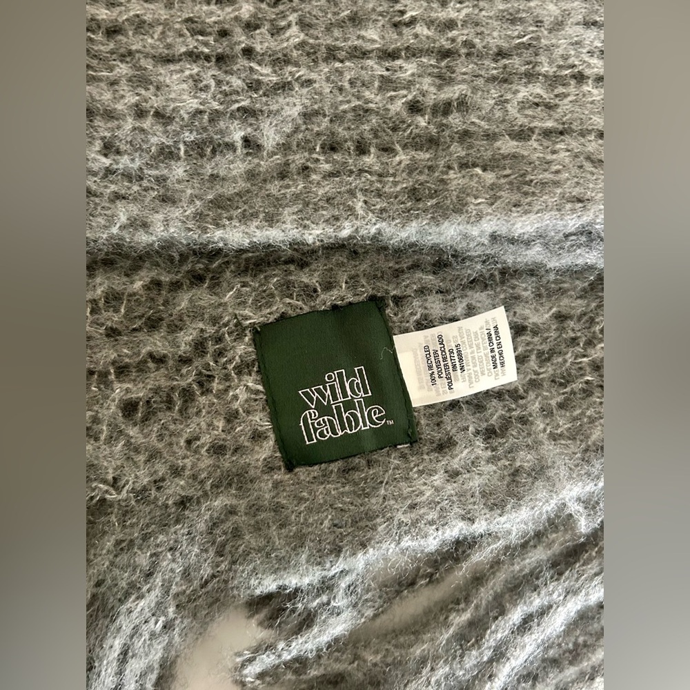 Grey Wild Fable Target Knit Scarf
